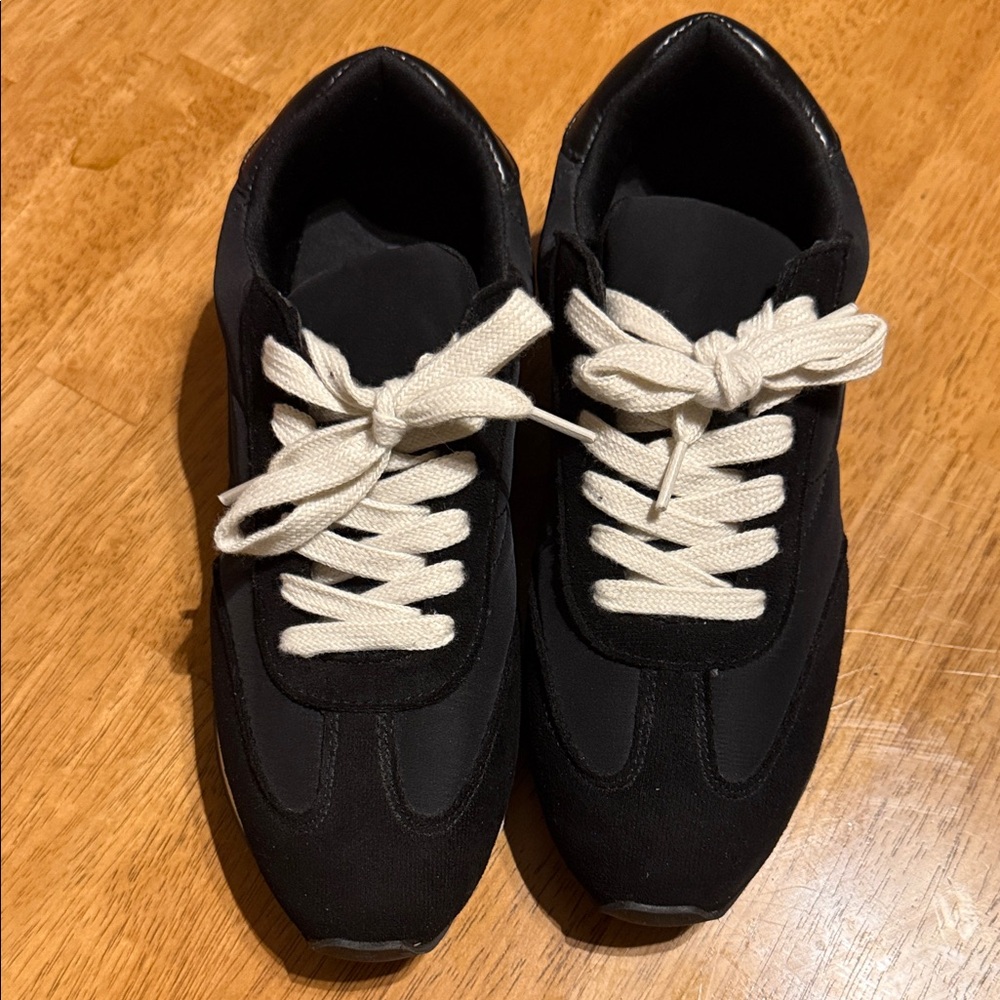 Maurices Black and White Athletic Shoes